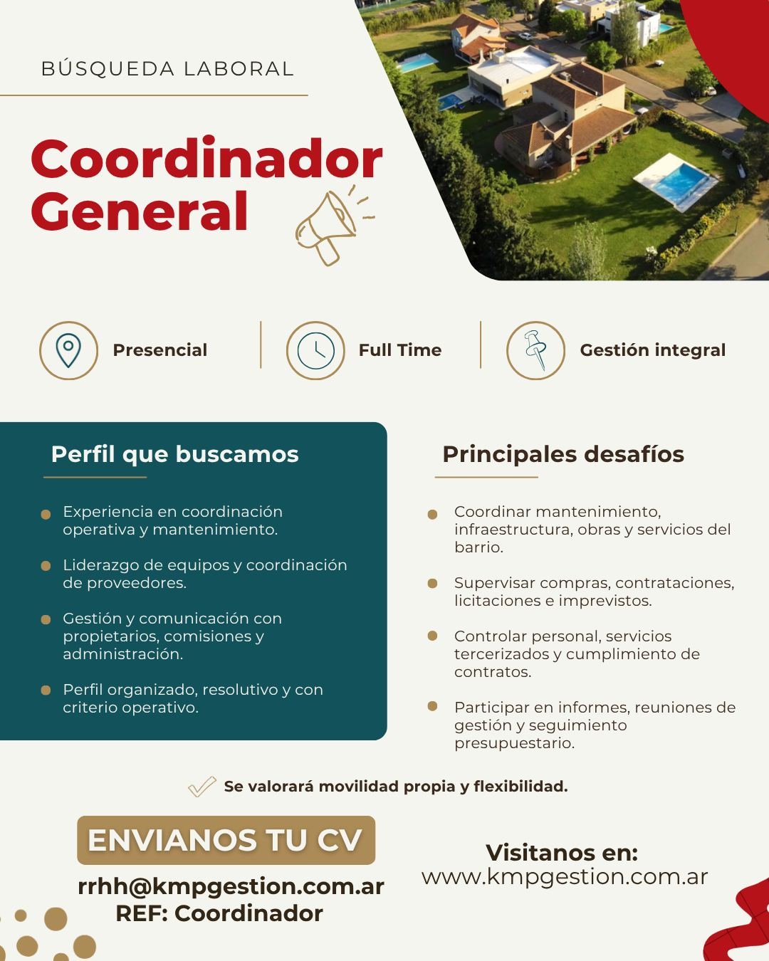 Coordinador General Barrio Privado